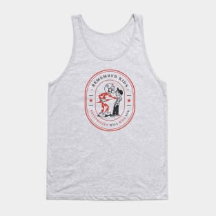 Remember kids, electricity will kill you - modern vintage logo Tank Top